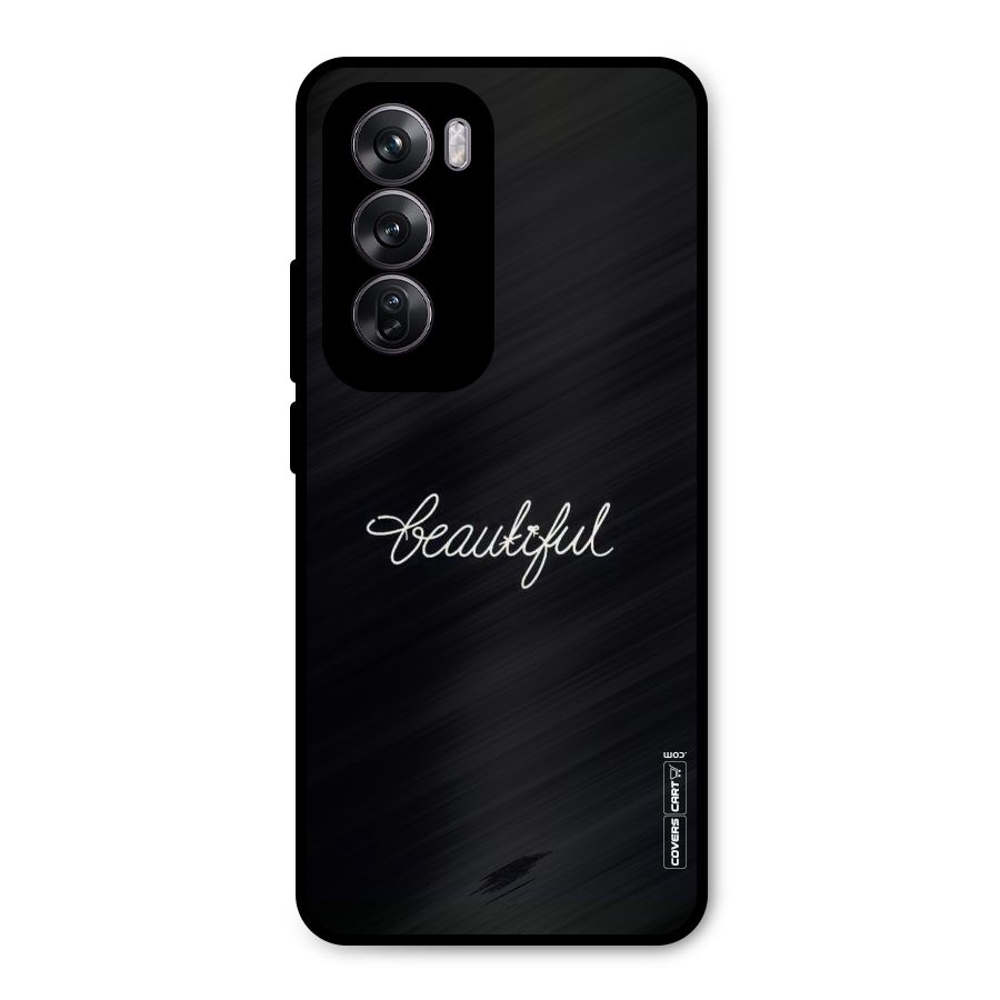 Classic Beautiful Metal Back Case for Oppo Reno12 Pro