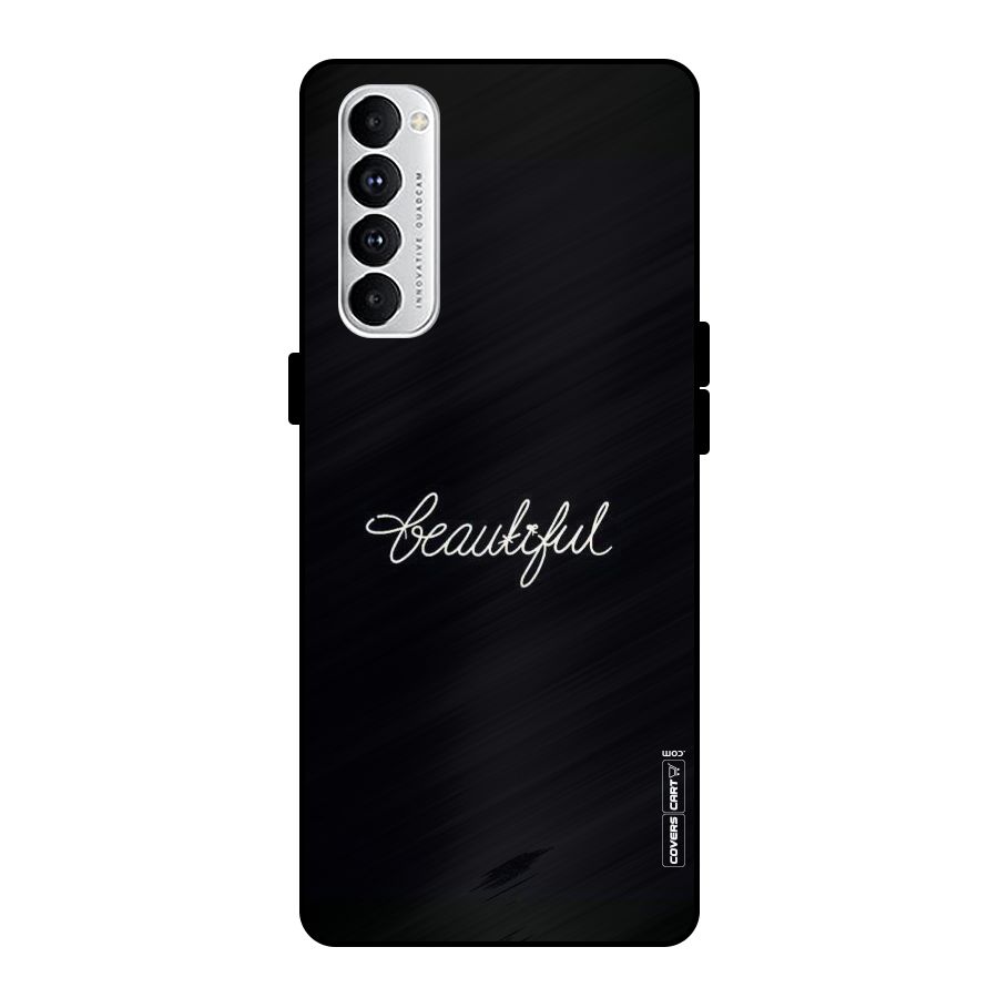 Classic Beautiful Metal Back Case for Oppo Reno4 Pro