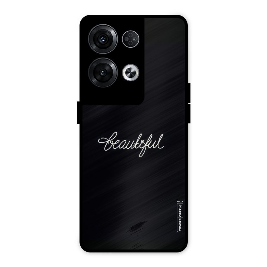 Classic Beautiful Metal Back Case for Oppo Reno8 Pro 5G