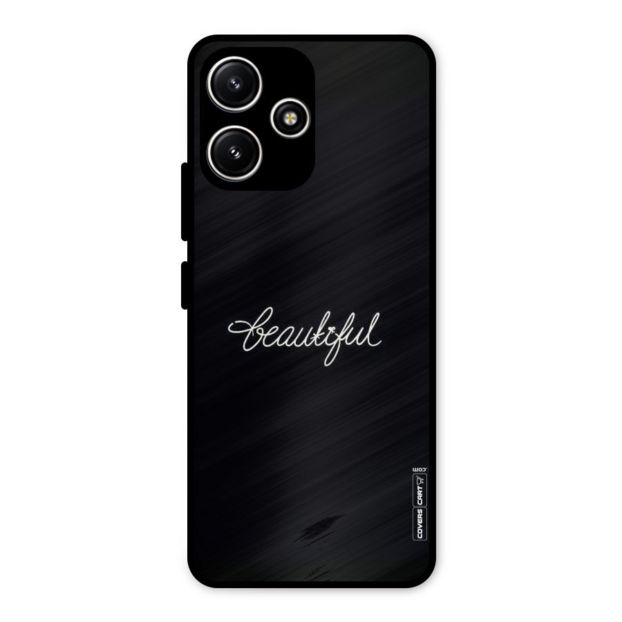 Classic Beautiful Metal Back Case for Poco M6 Pro