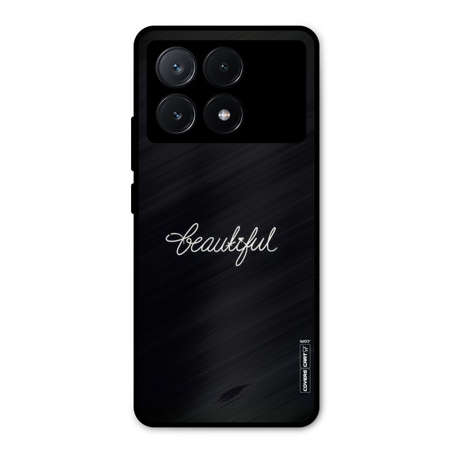 Classic Beautiful Metal Back Case for Poco X6 Pro
