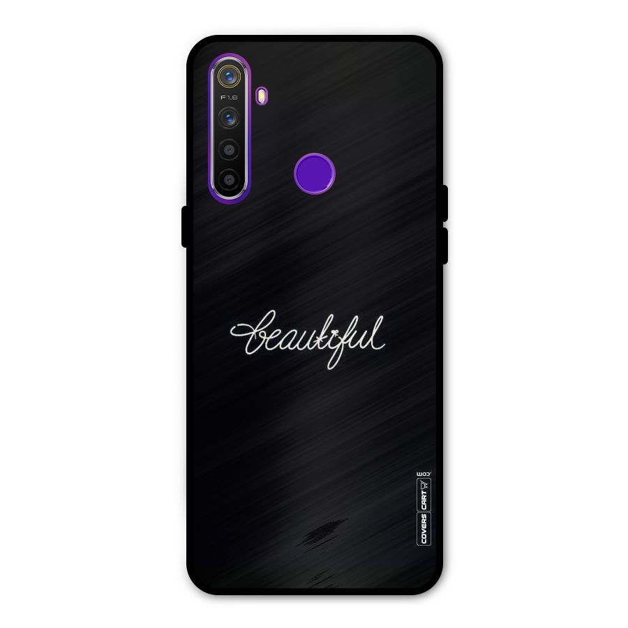 Classic Beautiful Metal Back Case for Realme 5