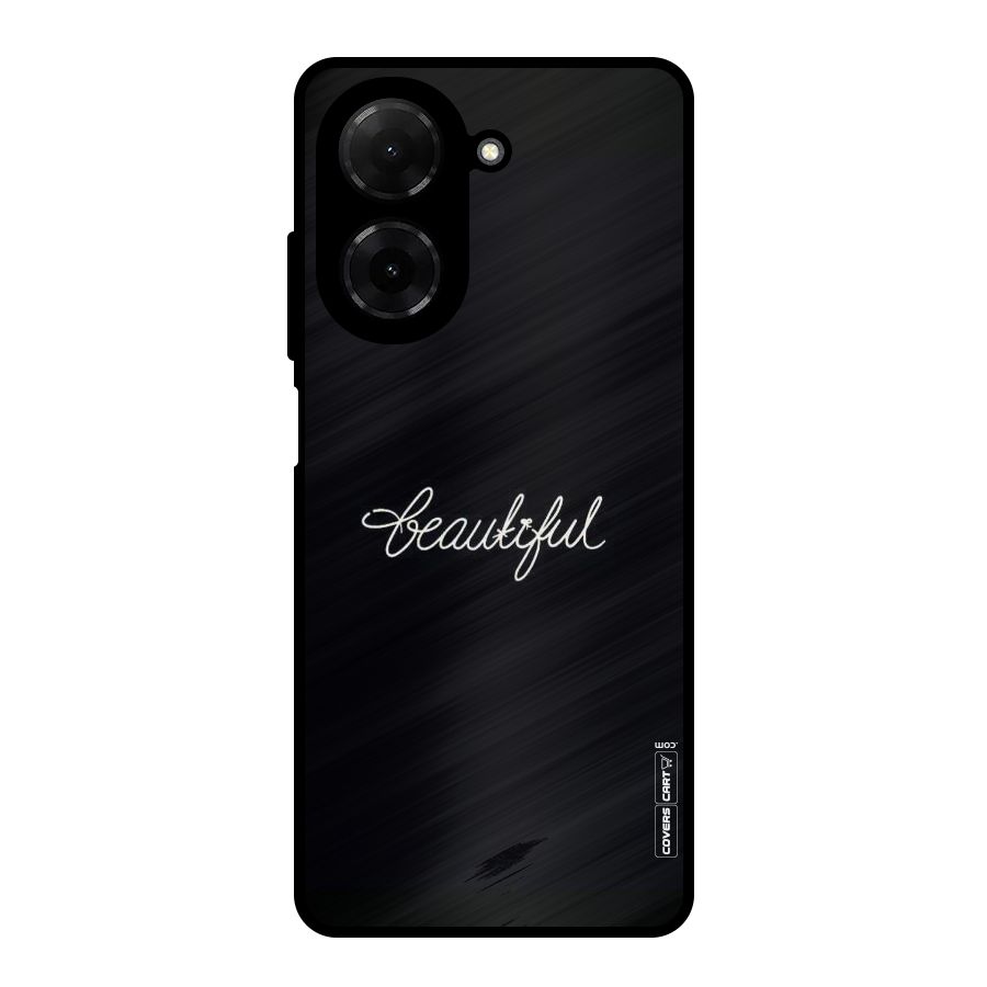 Classic Beautiful Metal Back Case for Redmi A5 4G