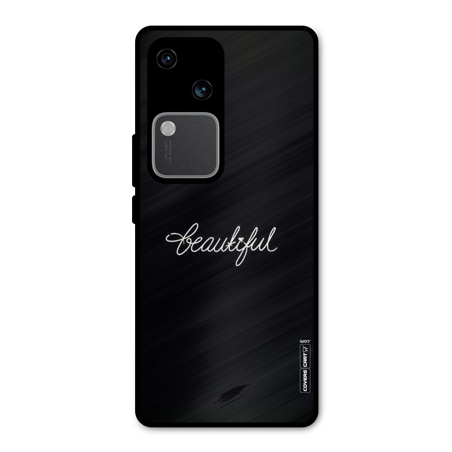 Classic Beautiful Metal Back Case for Vivo V30 Pro