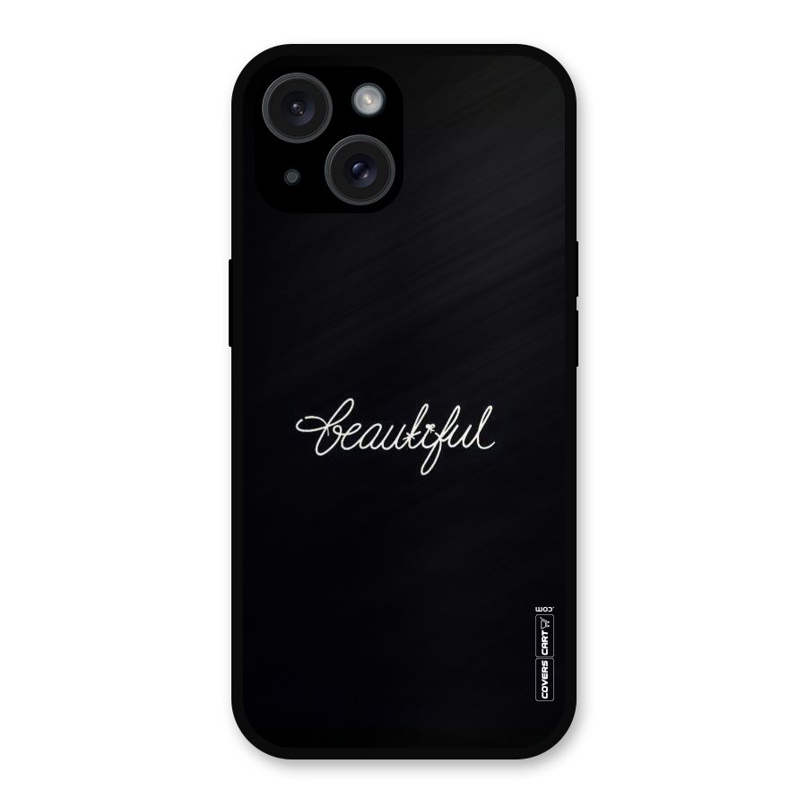Classic Beautiful Metal Back Case for iPhone 15