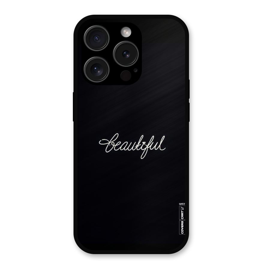 Classic Beautiful Metal Back Case for iPhone 15 Pro