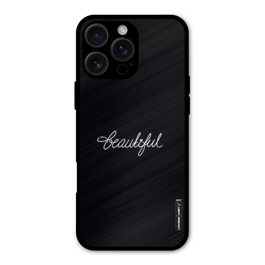Classic Beautiful Metal Back Case for iPhone 16 Pro Max