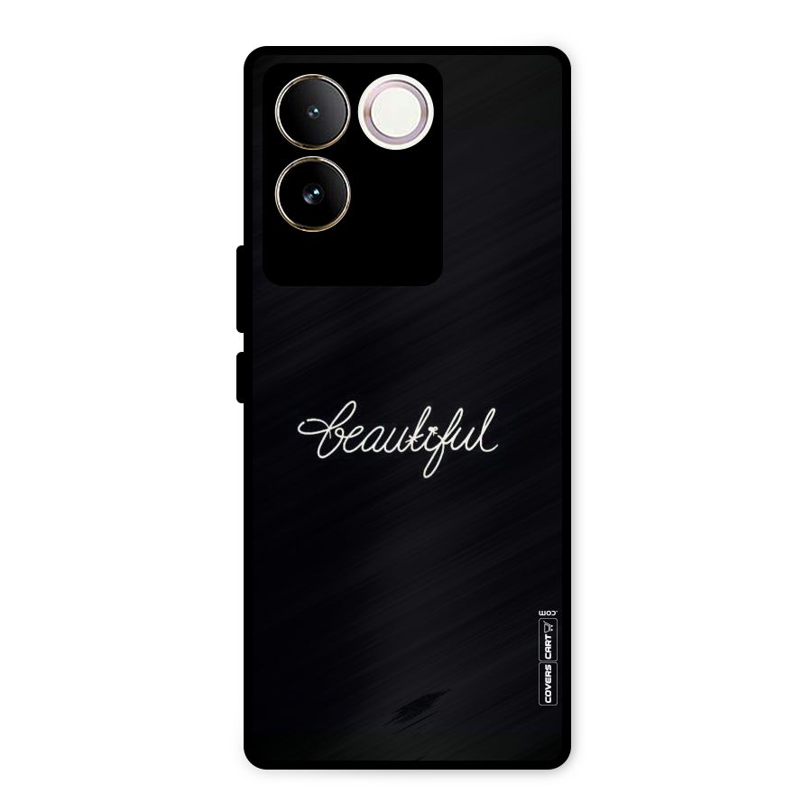 Classic Beautiful Metal Back Case for iQOO Z7 Pro