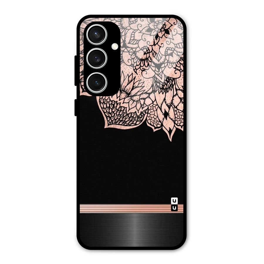 Classic Black Sleak Design Glass Back Case for Galaxy S23 FE