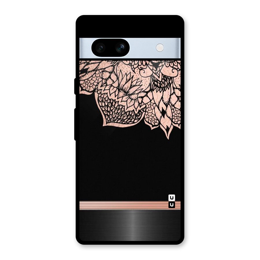 Classic Black Sleak Design Glass Back Case for Google Pixel 7a