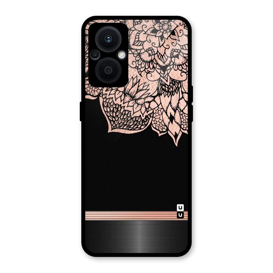 Classic Black Sleak Design Glass Back Case for Oppo F21s Pro 5G