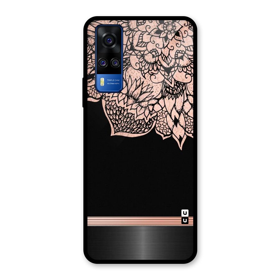 Classic Black Sleak Design Glass Back Case for Vivo Y31