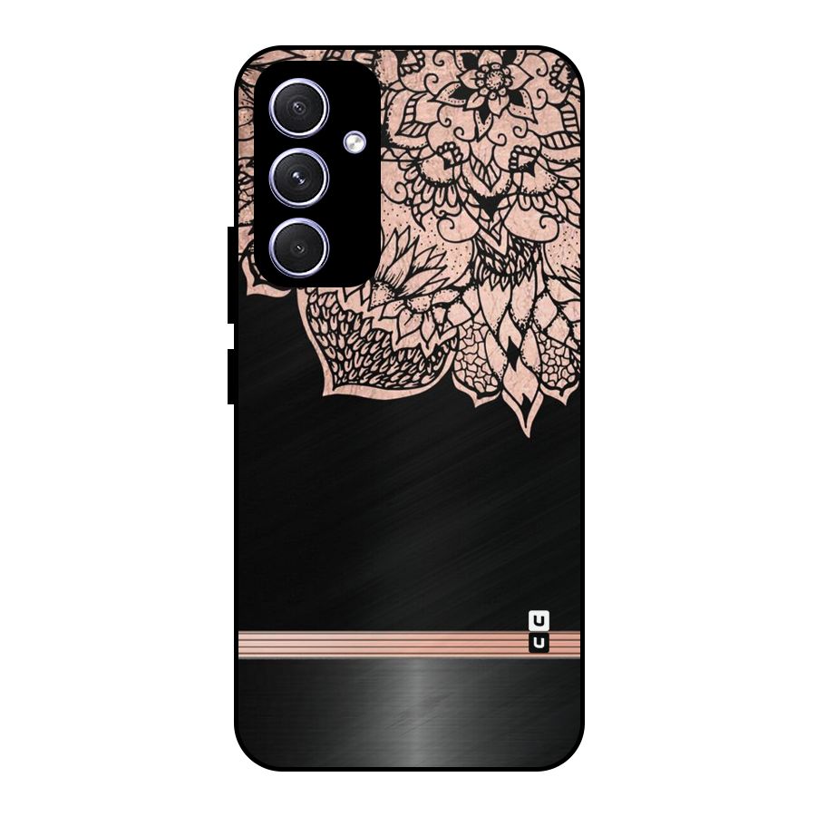 Classic Black Sleak Design Metal Back Case for Galaxy A54