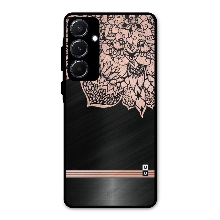 Classic Black Sleak Design Metal Back Case for Galaxy A55