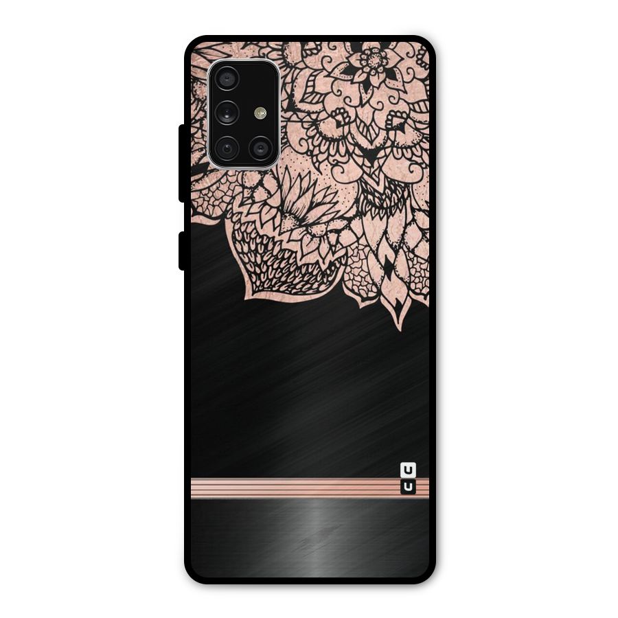 Classic Black Sleak Design Metal Back Case for Galaxy A71