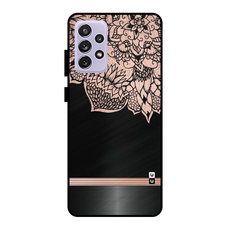 Classic Black Sleak Design Metal Back Case for Galaxy A72