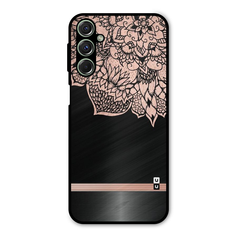 Classic Black Sleak Design Metal Back Case for Galaxy F34