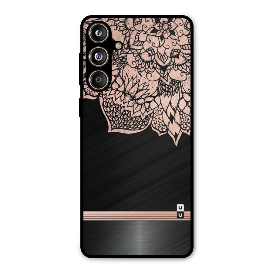 Classic Black Sleak Design Metal Back Case for Galaxy F55