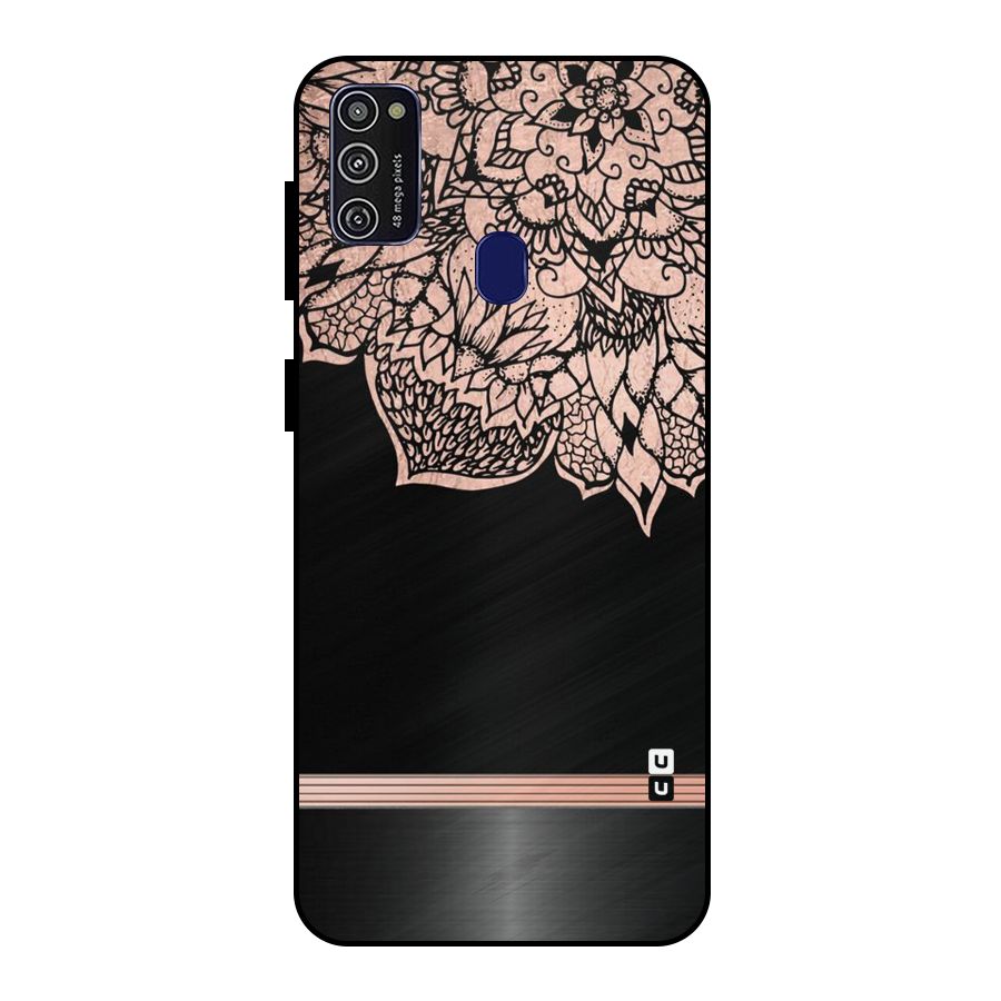 Classic Black Sleak Design Metal Back Case for Galaxy M21