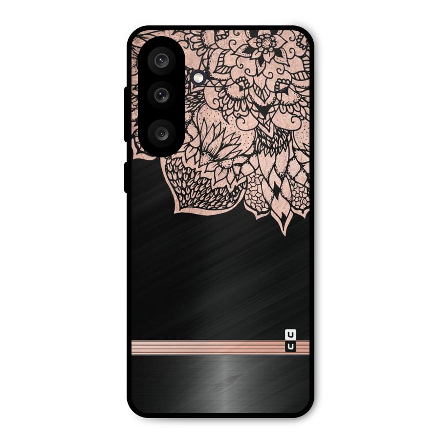 Classic Black Sleak Design Metal Back Case for Galaxy M56