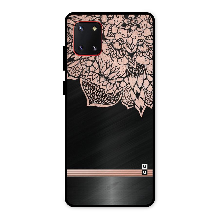 Classic Black Sleak Design Metal Back Case for Galaxy Note 10 Lite