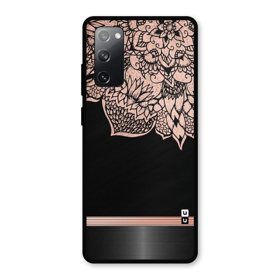 Classic Black Sleak Design Metal Back Case for Galaxy S20 FE