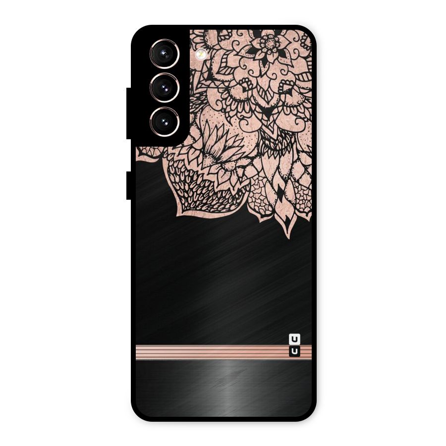 Classic Black Sleak Design Metal Back Case for Galaxy S21 5G