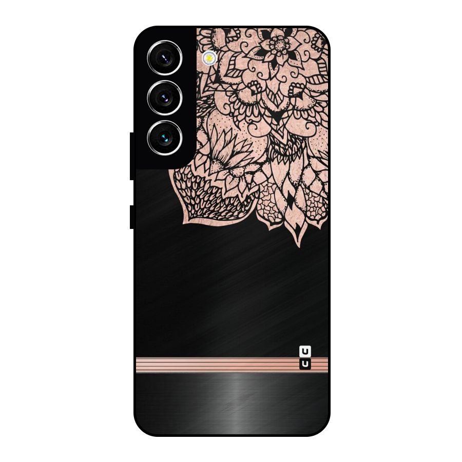 Classic Black Sleak Design Metal Back Case for Galaxy S22 5G