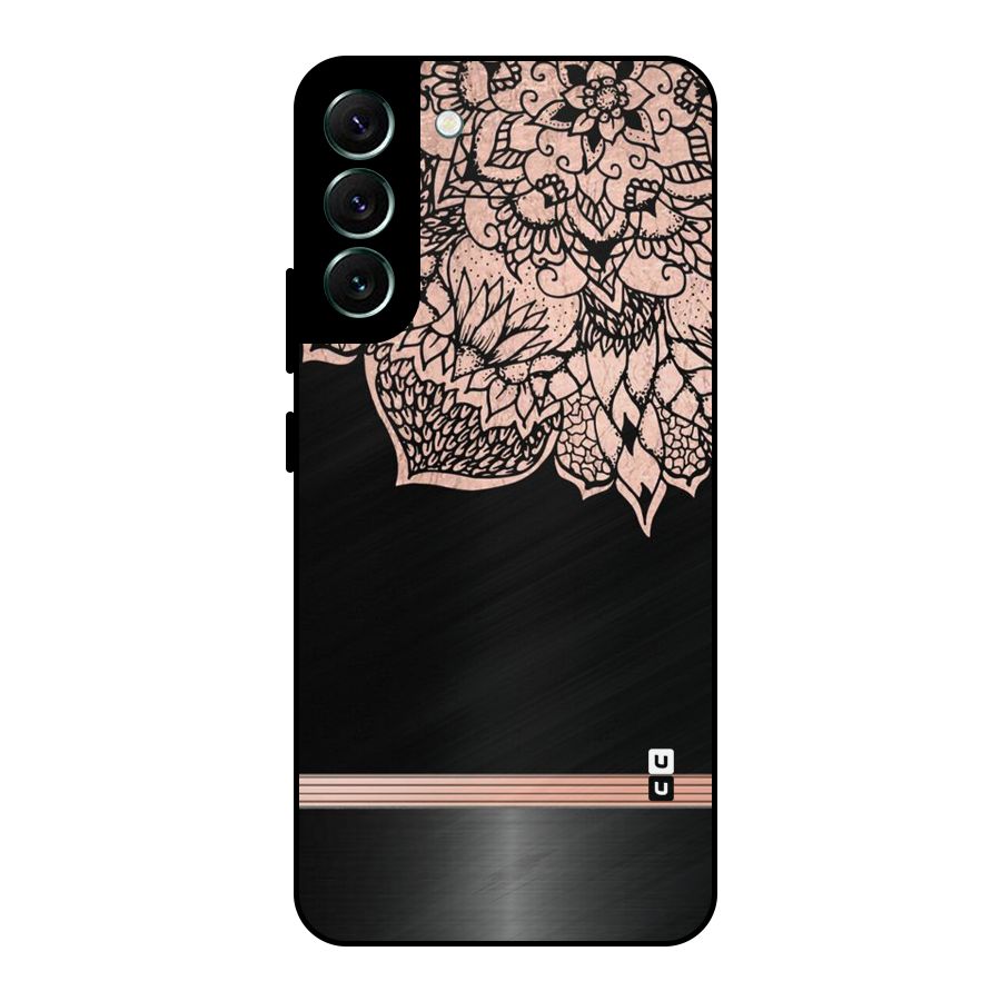 Classic Black Sleak Design Metal Back Case for Galaxy S22 Plus 5G