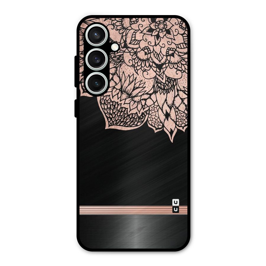 Classic Black Sleak Design Metal Back Case for Galaxy S23 FE