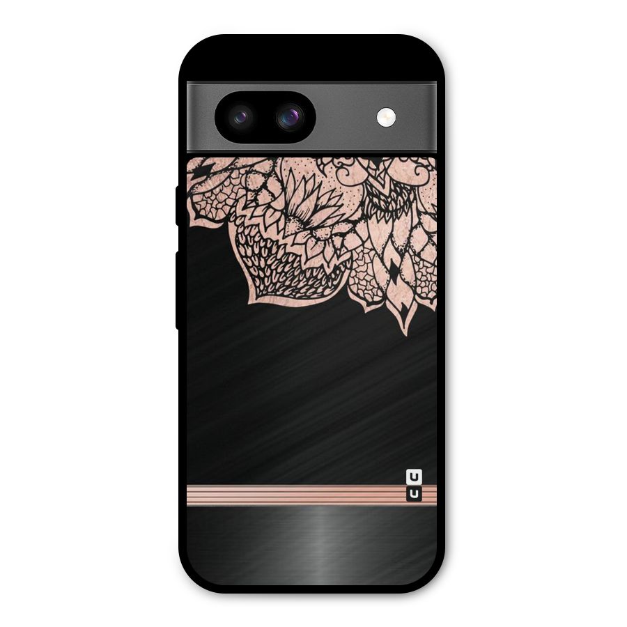 Classic Black Sleak Design Metal Back Case for Google Pixel 8a