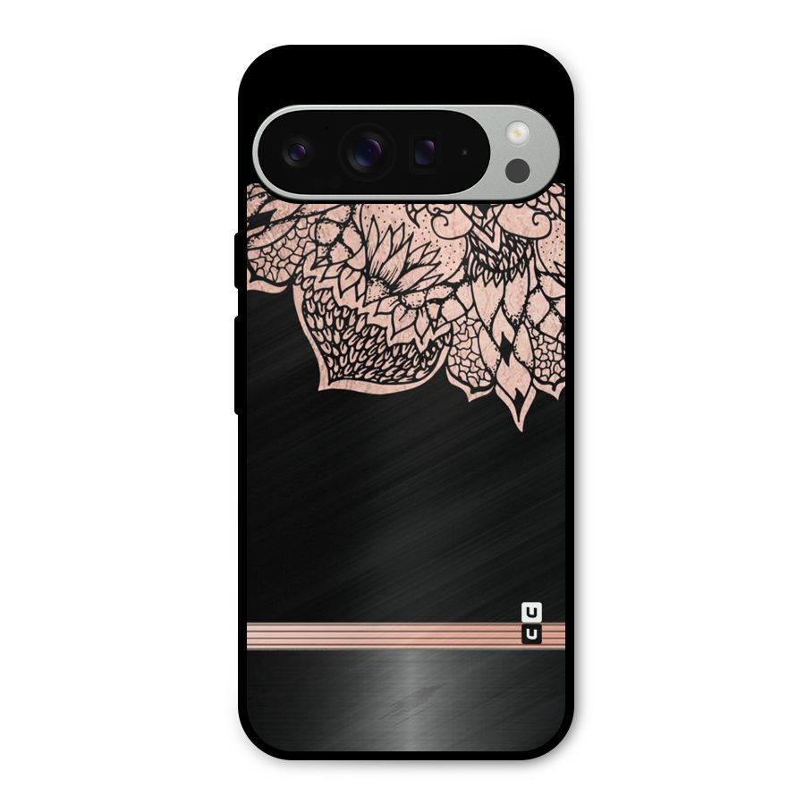 Classic Black Sleak Design Metal Back Case for Google Pixel 9 Pro XL