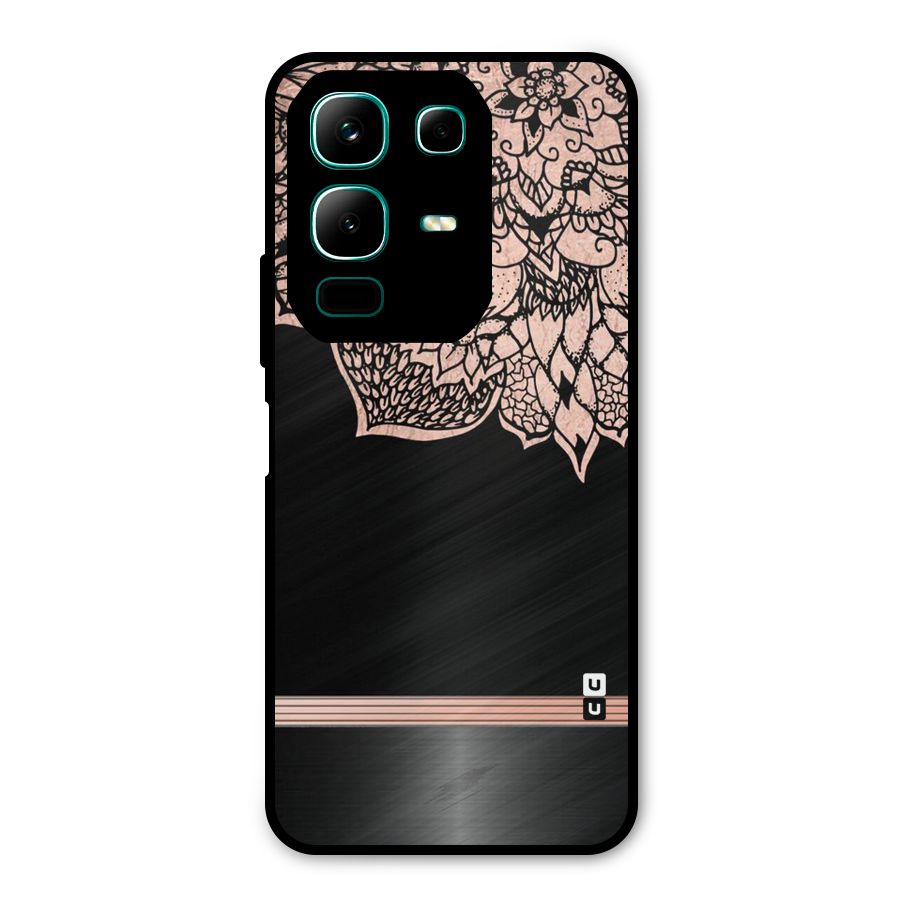 Classic Black Sleak Design Metal Back Case for Infinix Note 50x
