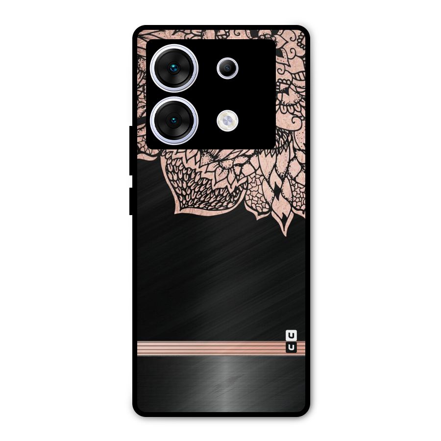 Classic Black Sleak Design Metal Back Case for Infinix Zero 30 5G