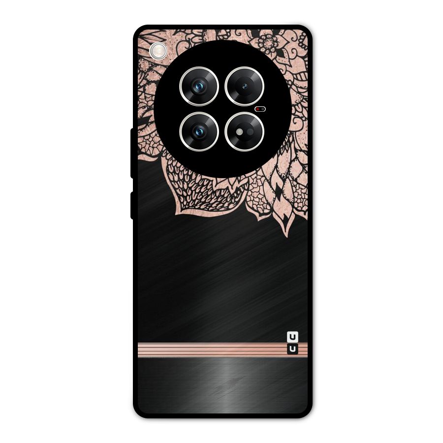 Classic Black Sleak Design Metal Back Case for Infinix Zero 40 5G