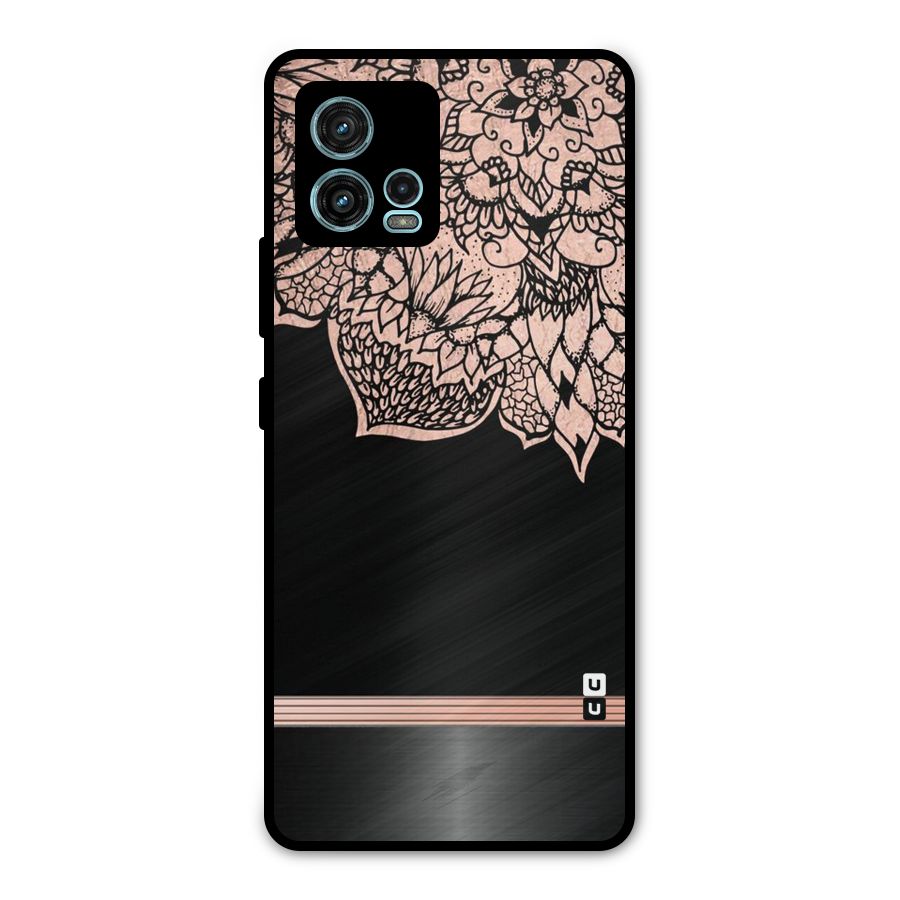 Classic Black Sleak Design Metal Back Case for Moto G72