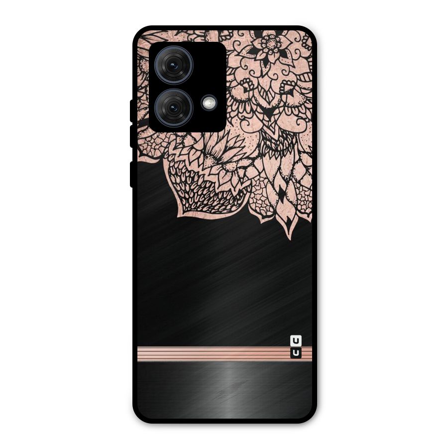 Classic Black Sleak Design Metal Back Case for Moto G84