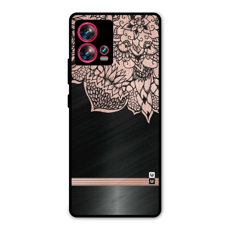Classic Black Sleak Design Metal Back Case for Motorola Edge 30 Fusion