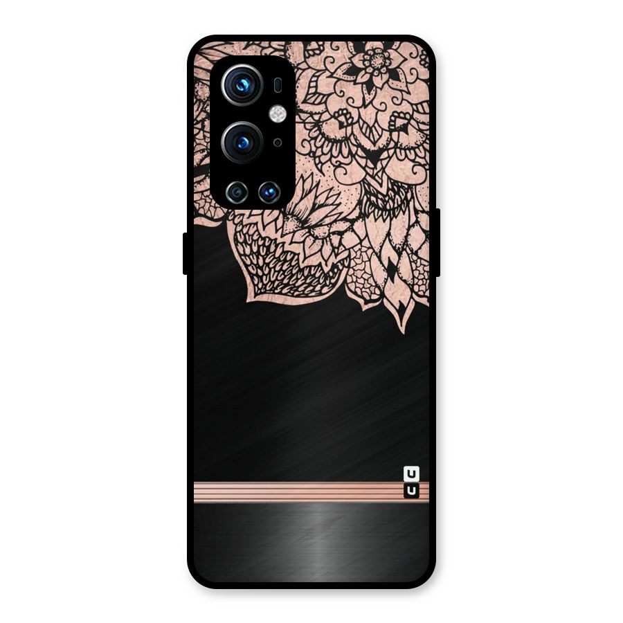 Classic Black Sleak Design Metal Back Case for OnePlus 9 Pro