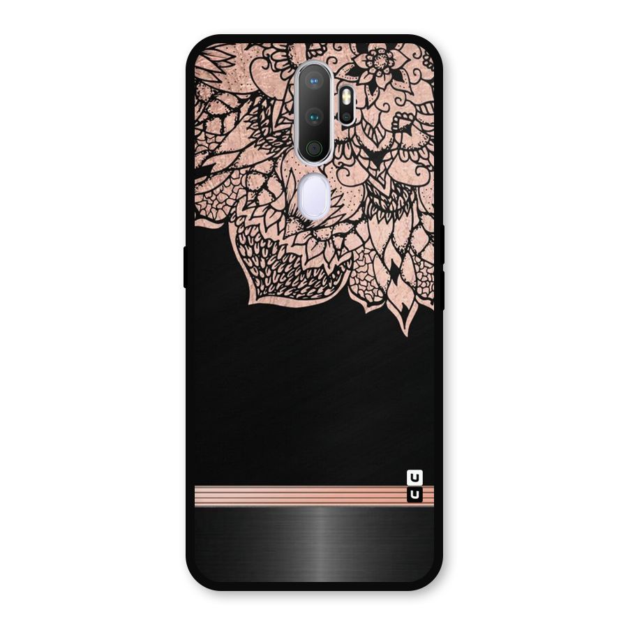 Classic Black Sleak Design Metal Back Case for Oppo A9 (2020)