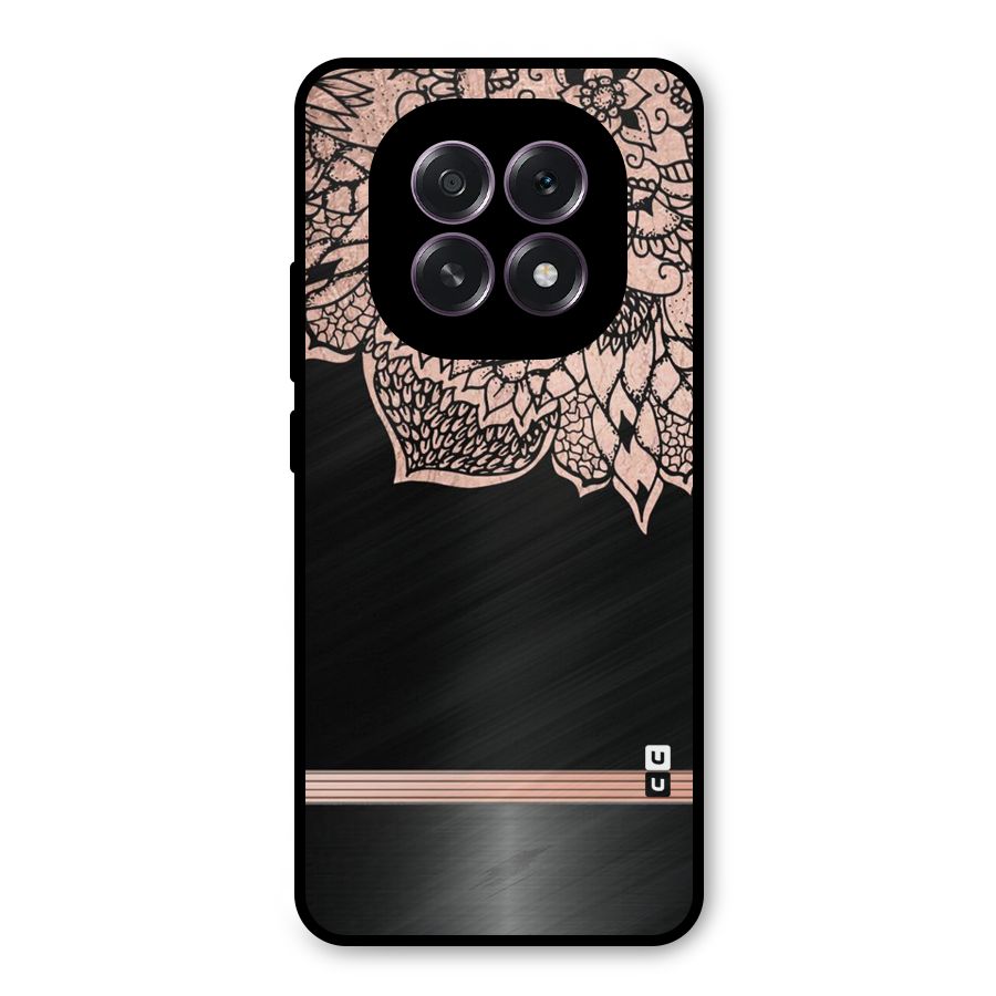 Classic Black Sleak Design Metal Back Case for Oppo F29