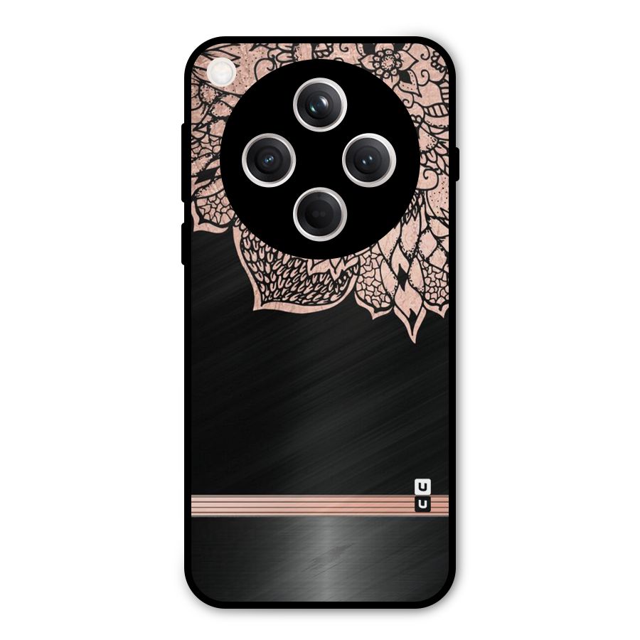 Classic Black Sleak Design Metal Back Case for Oppo Find X8