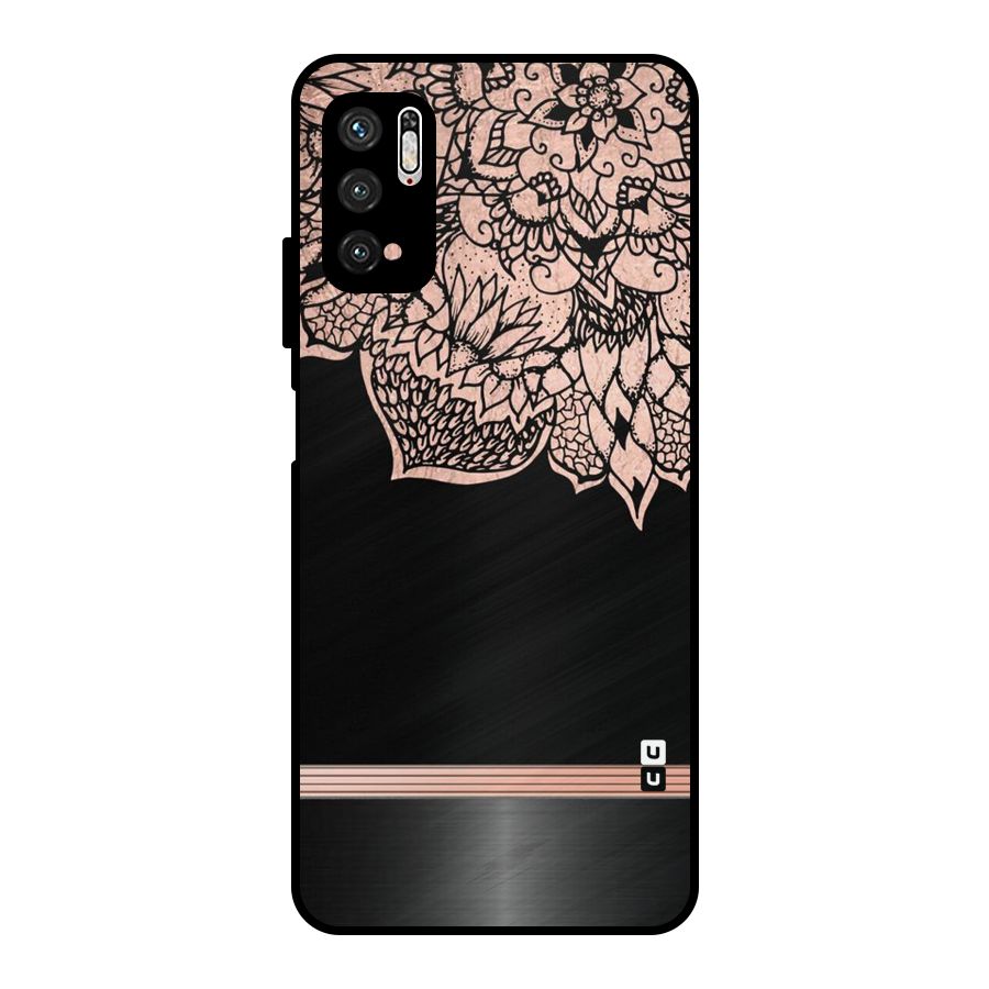 Classic Black Sleak Design Metal Back Case for Poco M3 Pro 5G