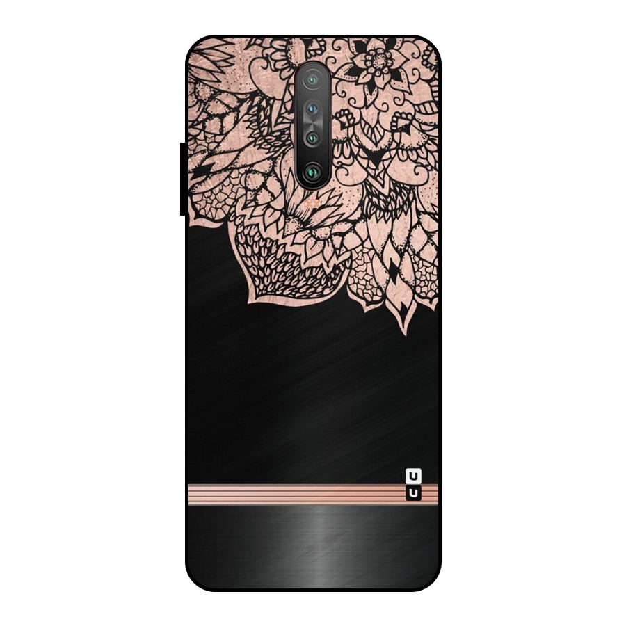 Classic Black Sleak Design Metal Back Case for Poco X2