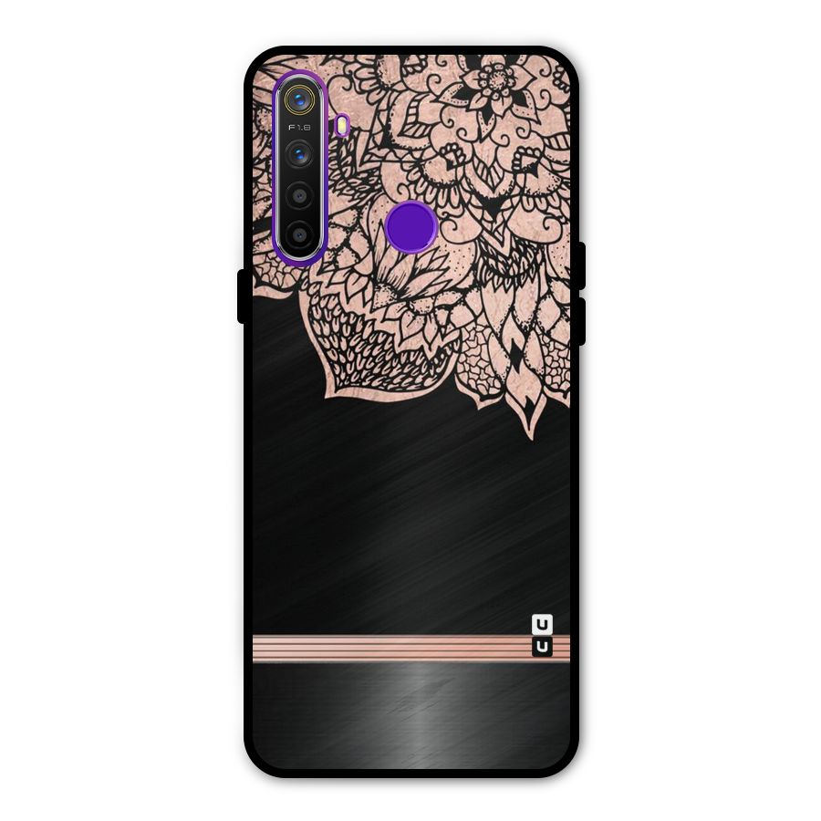 Classic Black Sleak Design Metal Back Case for Realme 5i