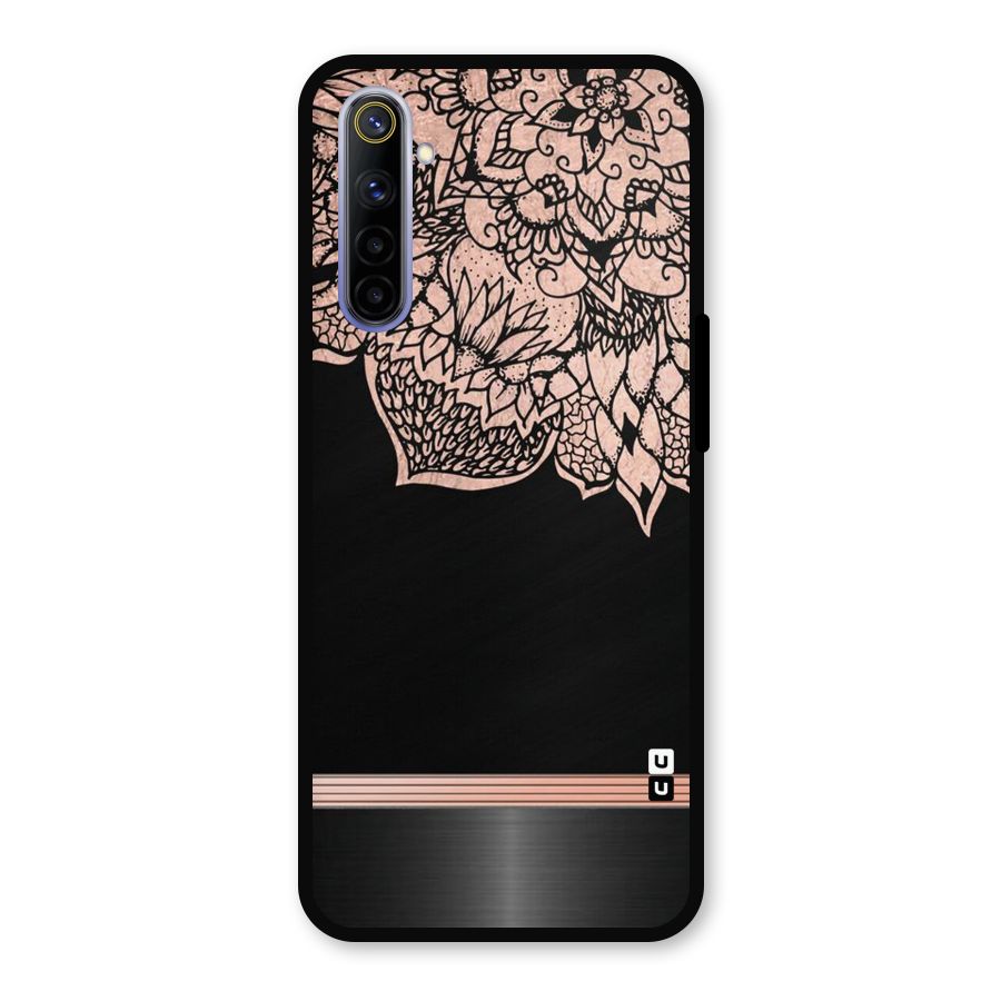 Classic Black Sleak Design Metal Back Case for Realme 6