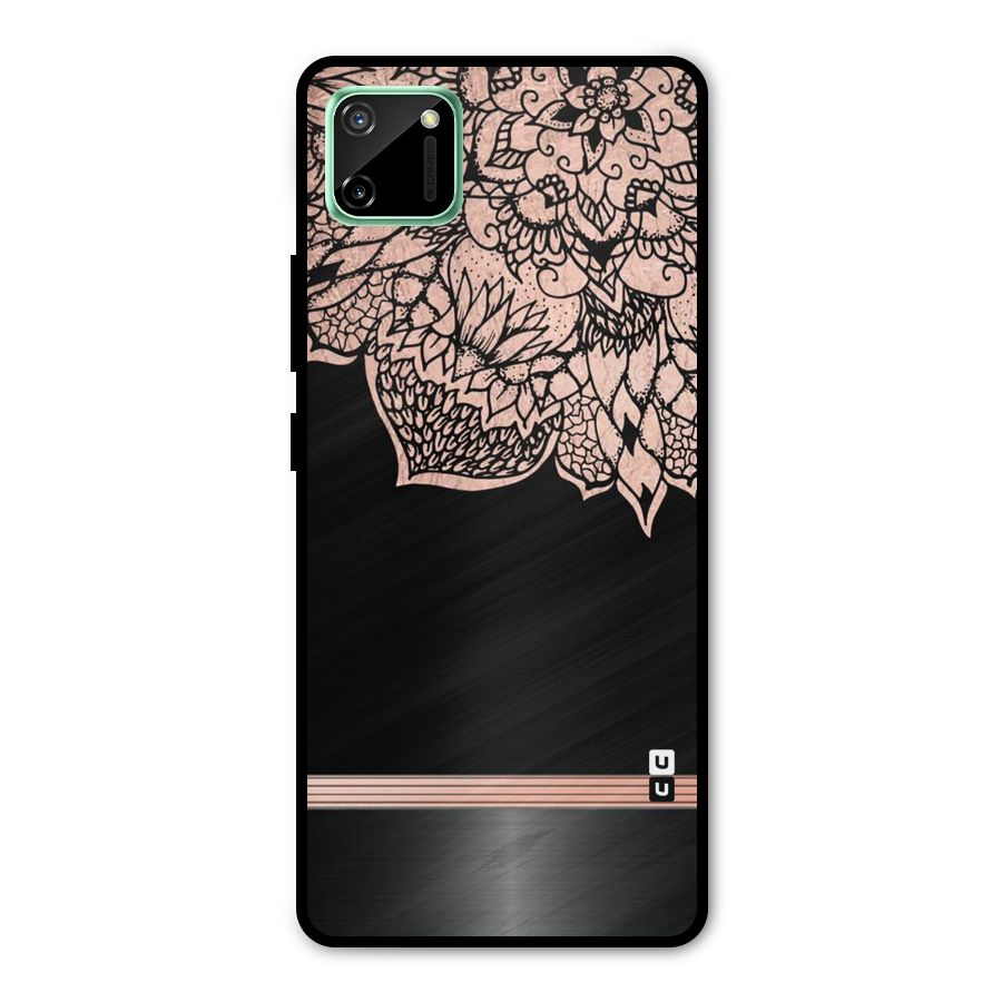 Classic Black Sleak Design Metal Back Case for Realme C11