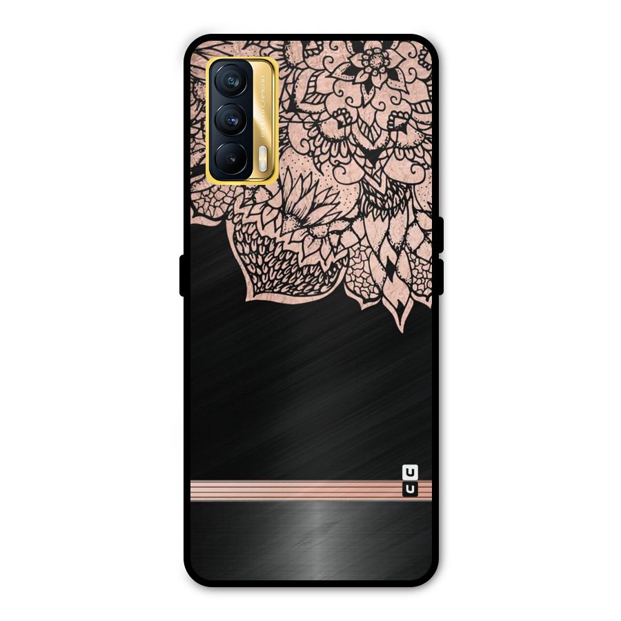 Classic Black Sleak Design Metal Back Case for Realme X7