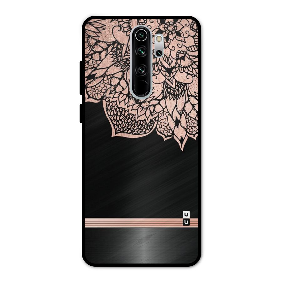 Classic Black Sleak Design Metal Back Case for Redmi Note 8 Pro