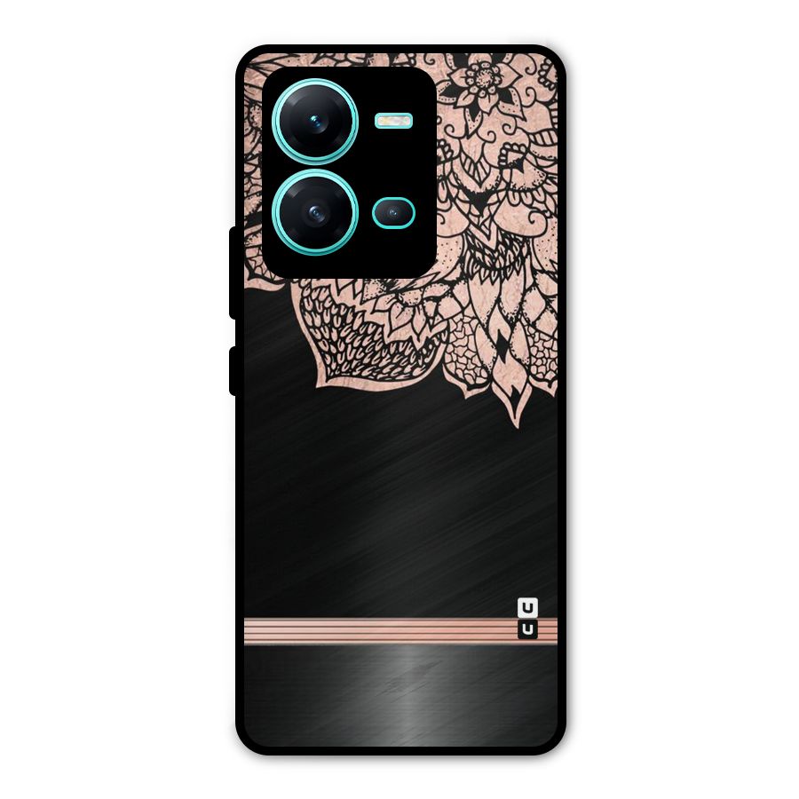 Classic Black Sleak Design Metal Back Case for Vivo V25